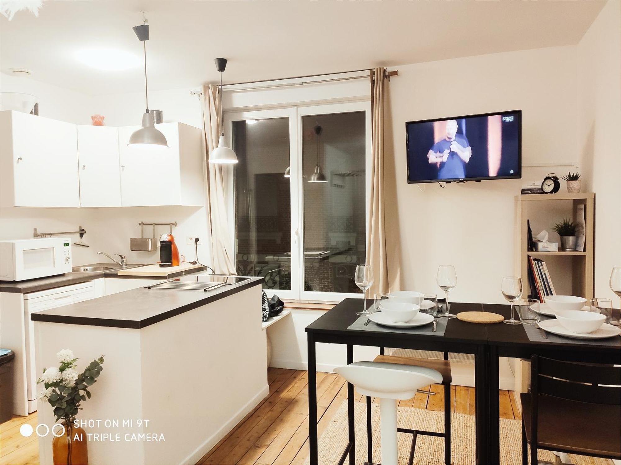 Chaleureux T2 Au Style Vintage - Rue Gratuite Apartment Amiens Ngoại thất bức ảnh